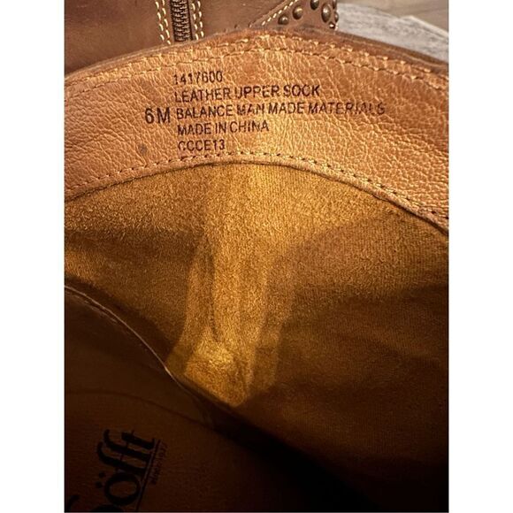 Sofft Chunk Heel Booties Studded and Western Details - Picture 12 of 12